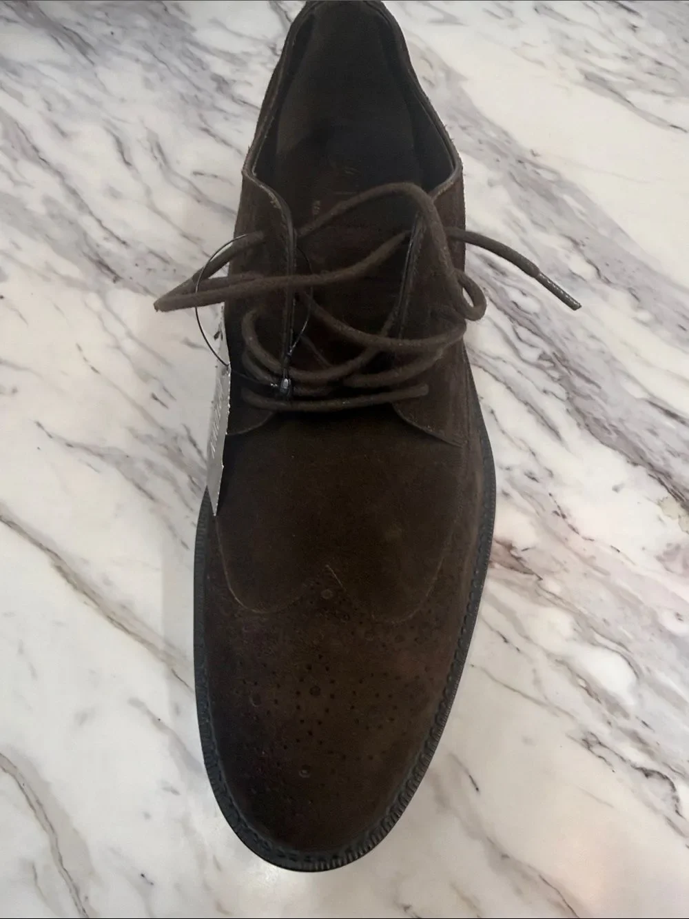 Tod's Dark Brown Suede Wingtip Derby